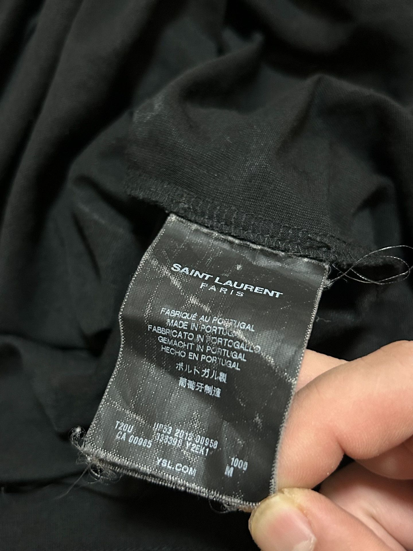 Saint Laurent Paris Saint Laurent SLP Thorn Pattern T-Shirt Size US M / EU 48-50 / 2 - 7 Thumbnail
