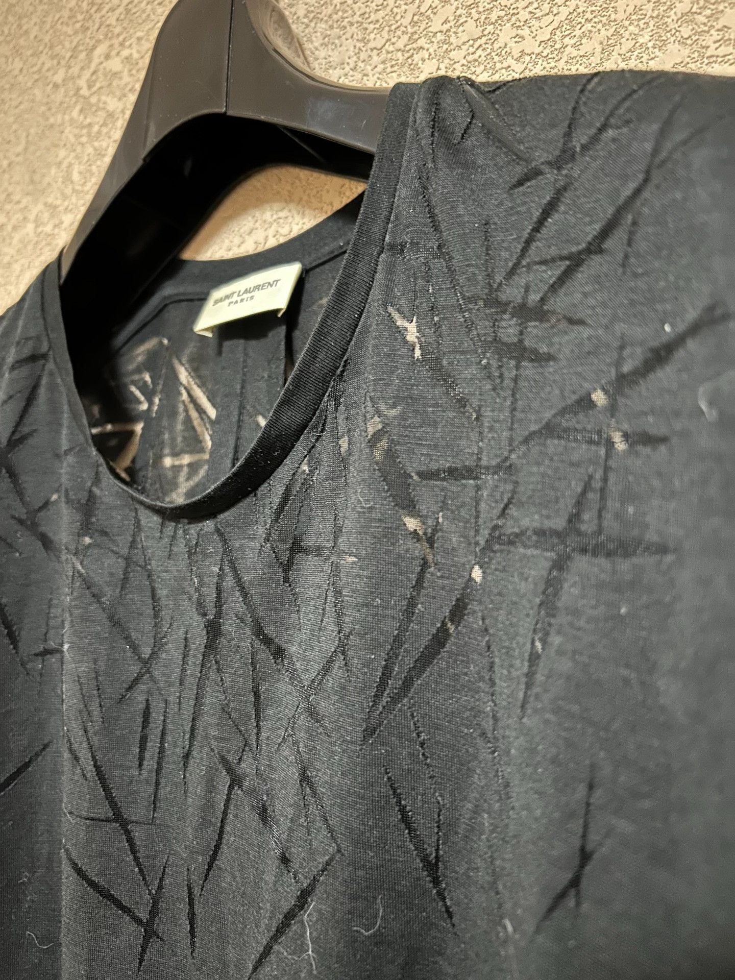 Saint Laurent Paris Saint Laurent SLP Thorn Pattern T-Shirt Size US M / EU 48-50 / 2 - 3 Thumbnail