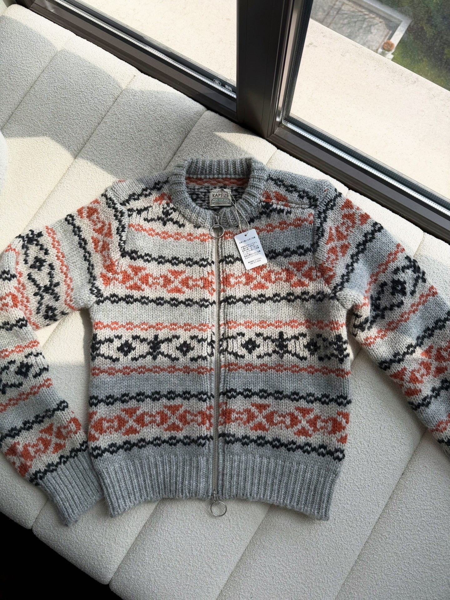 Hiroshi Kato KAPITAL Ethnic Stripe Wool Zip Cardigan Size S / US 4 / IT 40 - 2 Thumbnail