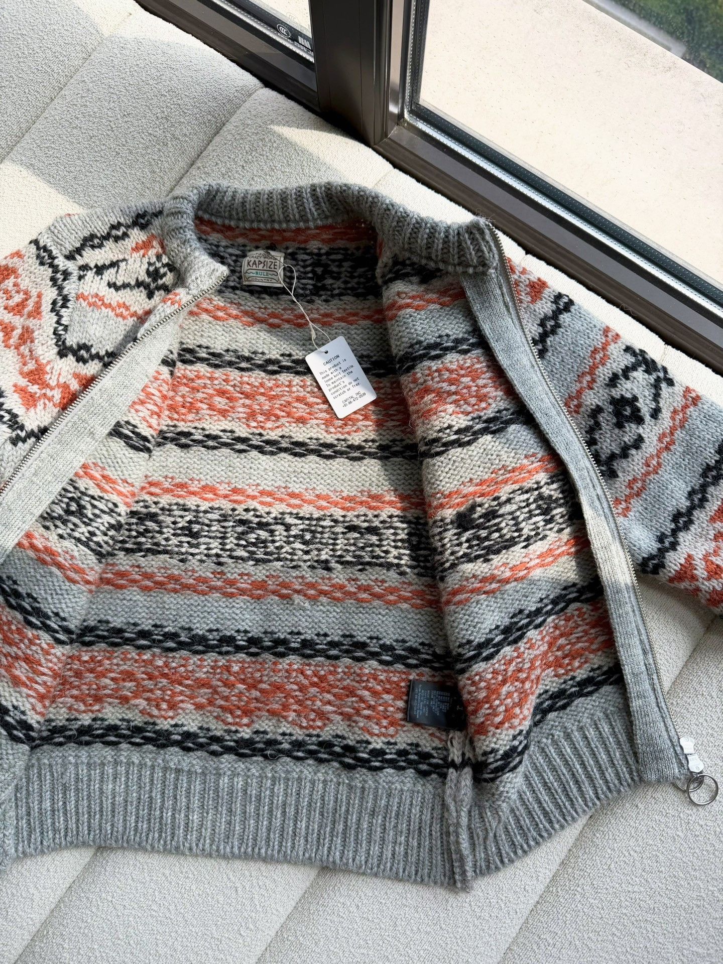 Hiroshi Kato KAPITAL Ethnic Stripe Wool Zip Cardigan Size S / US 4 / IT 40 - 5 Thumbnail
