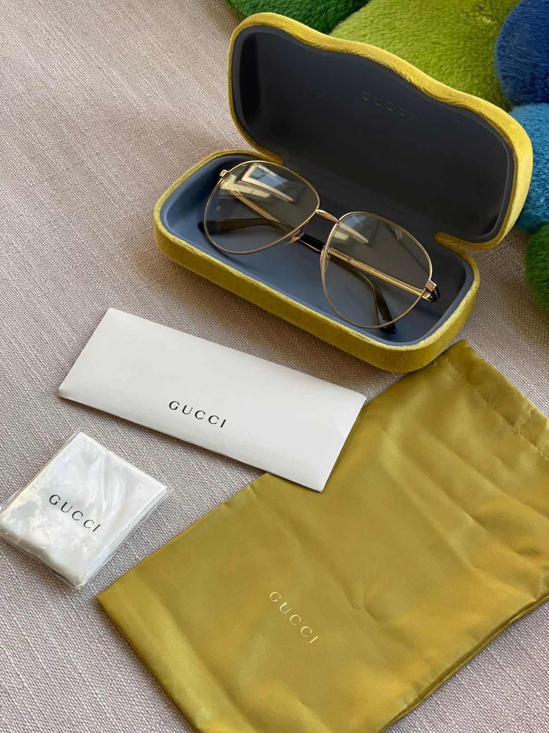 Gucci Gucci Transparent Eyeglasses Size ONE SIZE - 5 Thumbnail