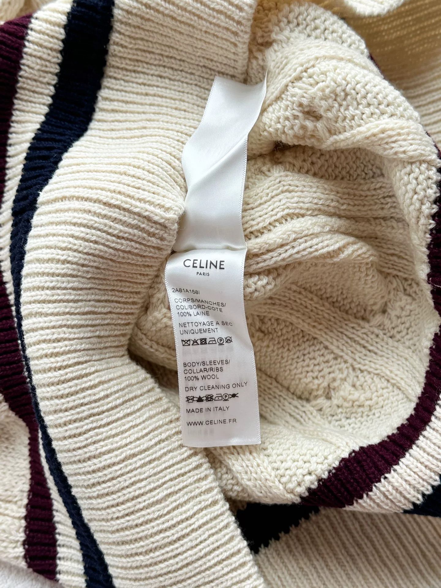 Celine Celine V-Neck Knit Sweater Size S / US 4 / IT 40 - 8 Thumbnail
