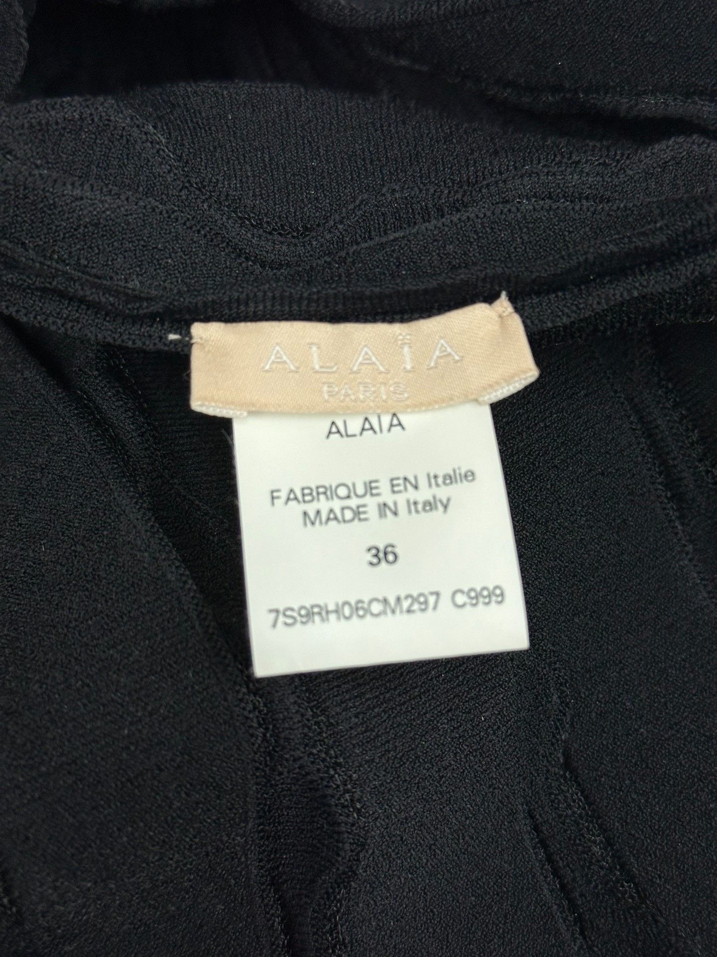 Alaia Alaia Black Knit Dress Size XS / US 0-2 / IT 36-38 - 4 Thumbnail