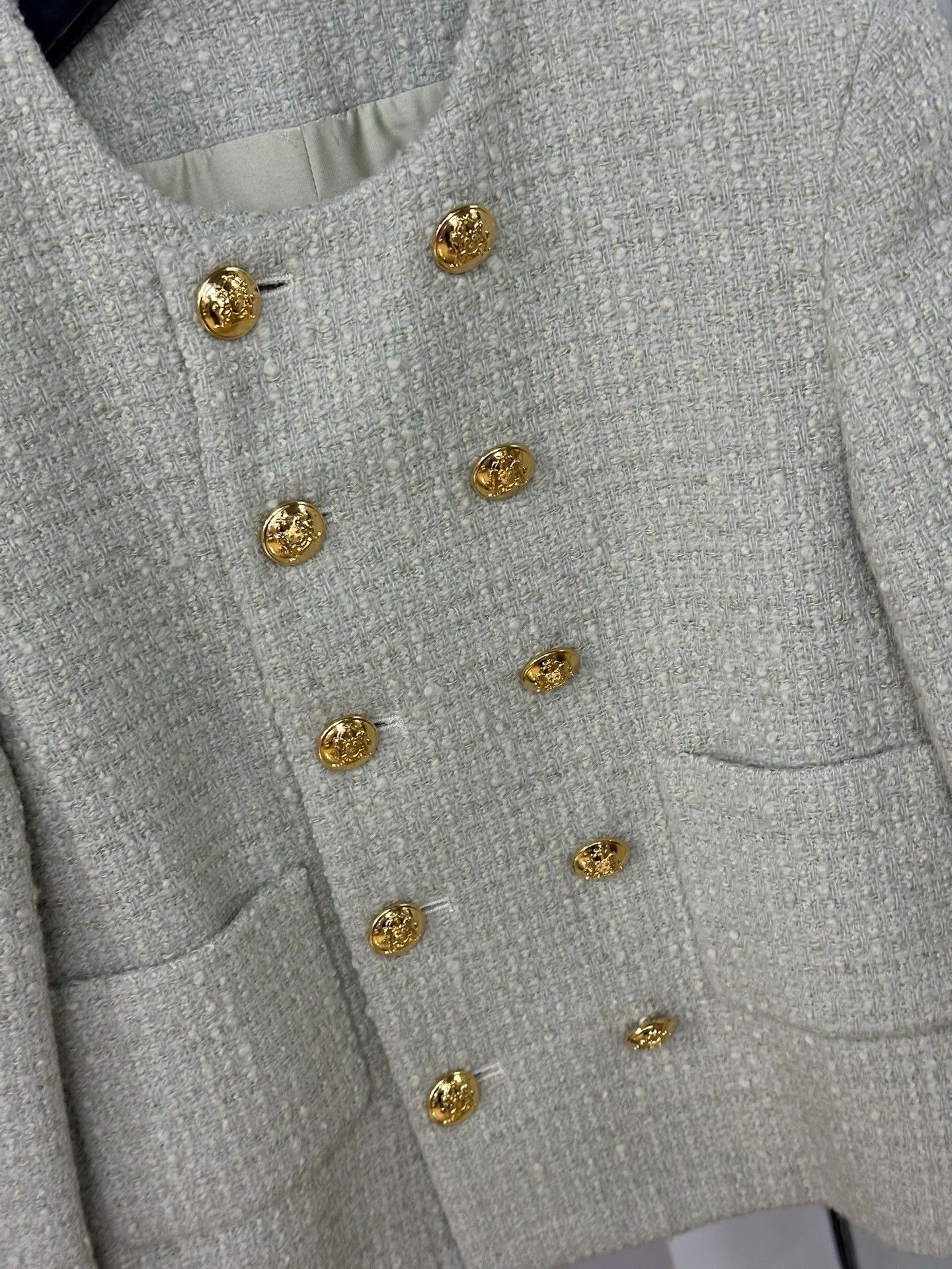 Celine Celine Green Gold Button Jacket Size XXS / US 00 / IT 34 - 2 Thumbnail