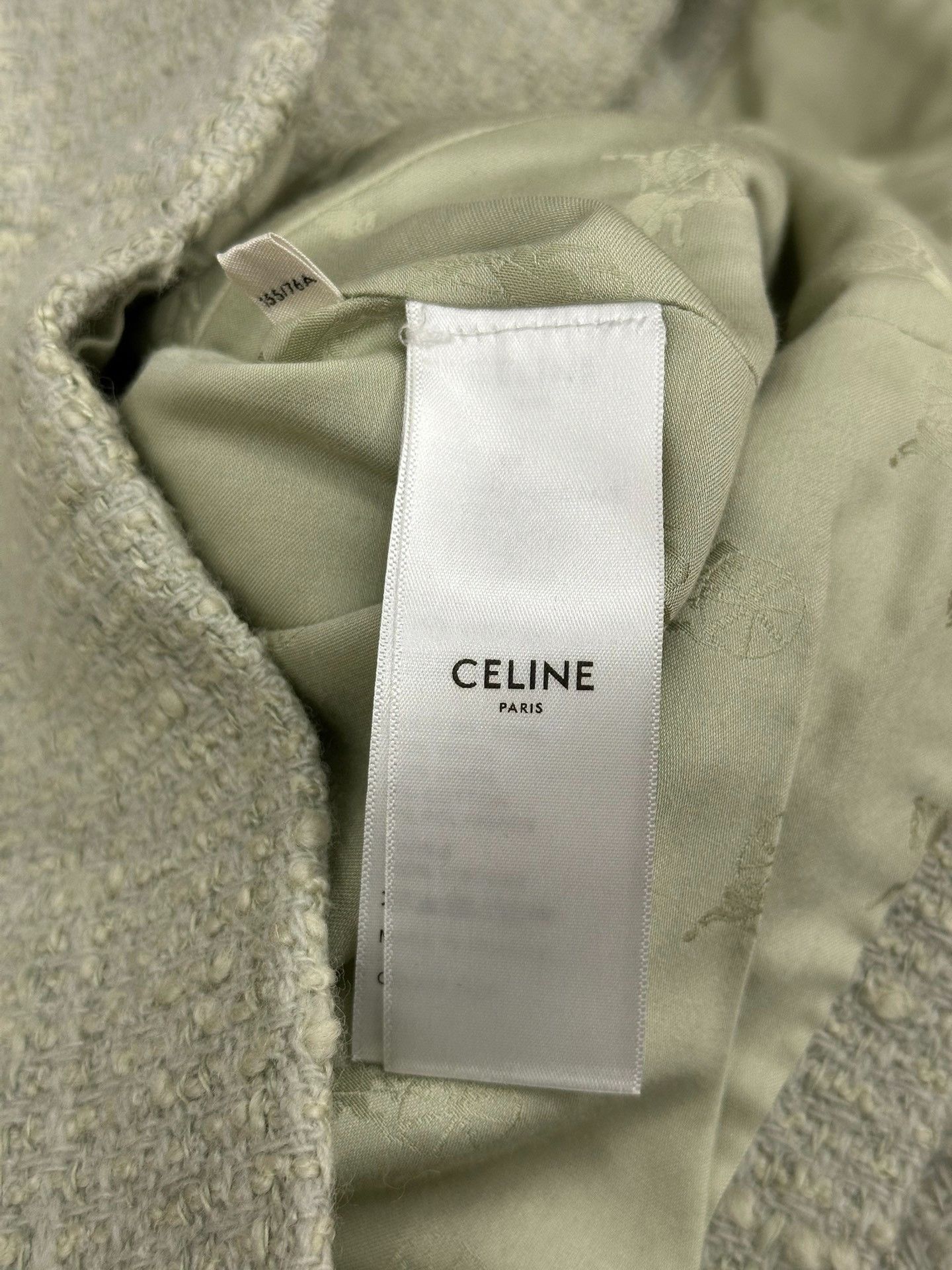 Celine Celine Green Gold Button Jacket Size XXS / US 00 / IT 34 - 5 Thumbnail
