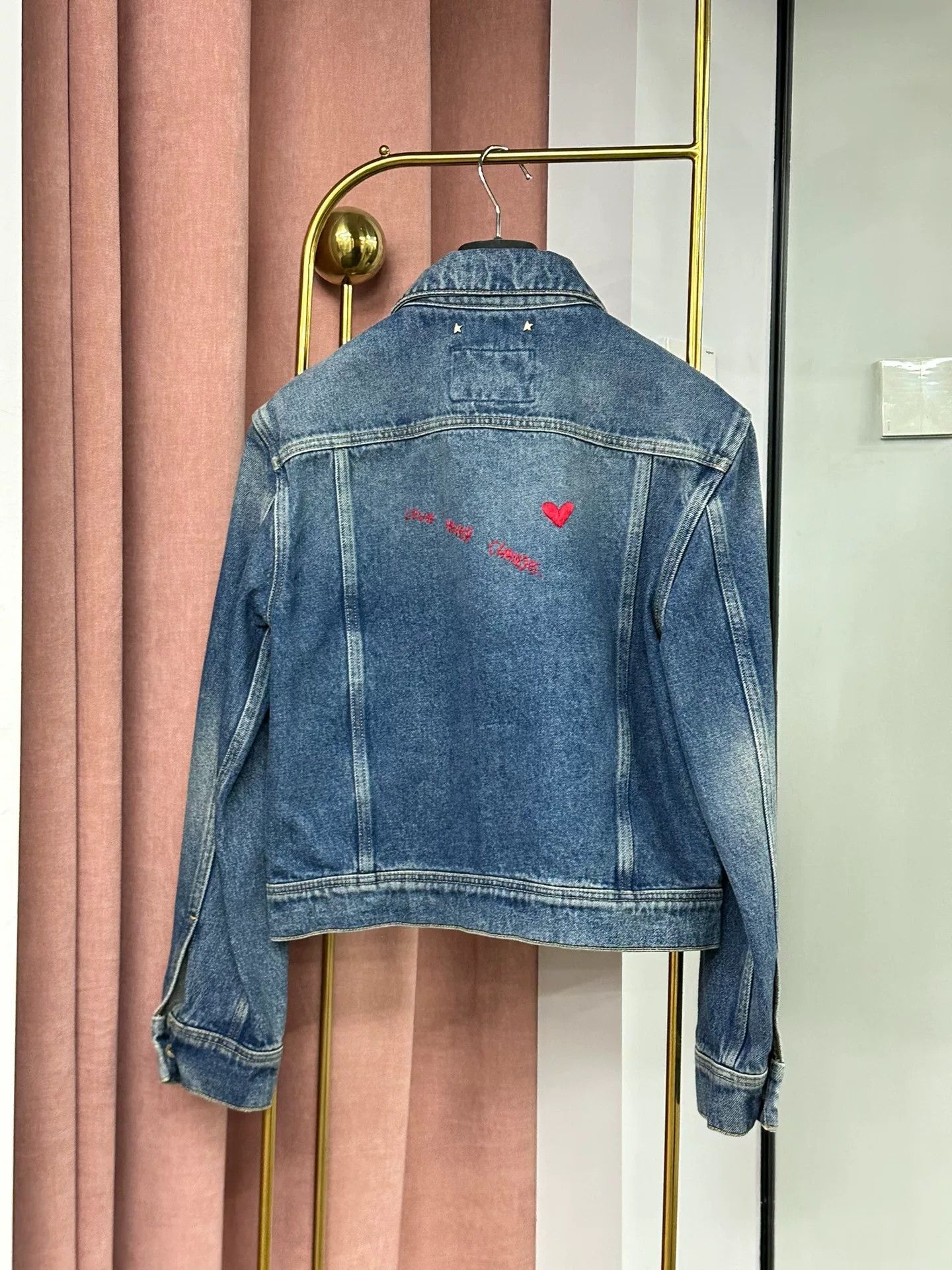 Golden Goose Golden Goose Blue Embroidered Denim Jacket Size US S / EU 44-46 / 1 - 4 Thumbnail