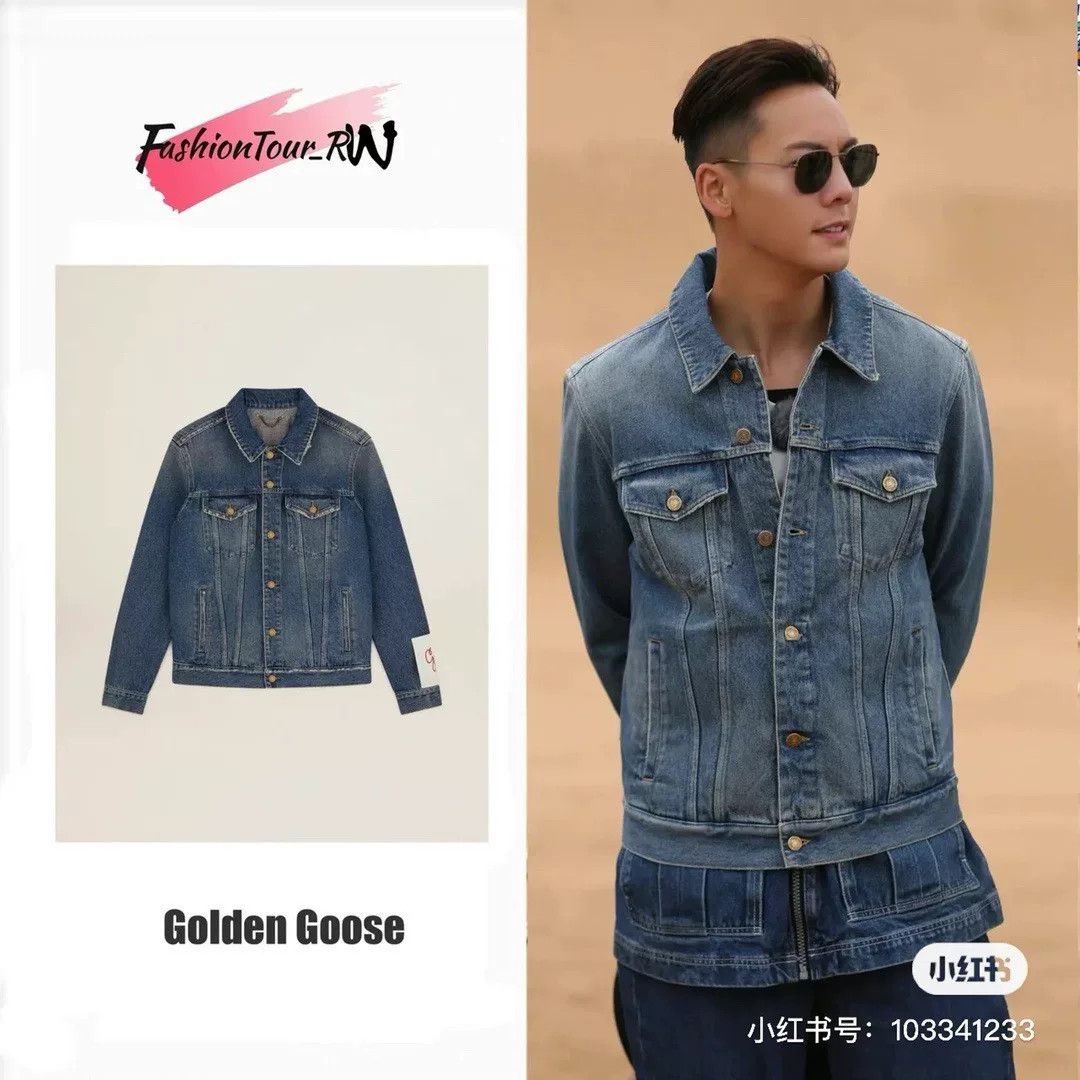 Golden Goose Golden Goose Blue Embroidered Denim Jacket Size US S / EU 44-46 / 1 - 9 Thumbnail