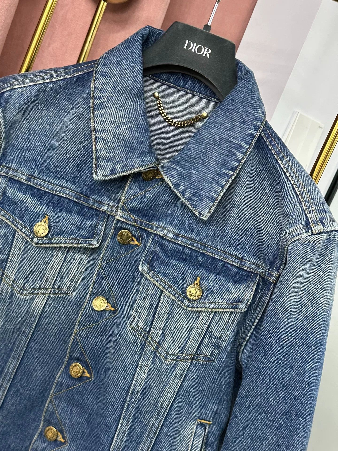 Golden Goose Golden Goose Blue Embroidered Denim Jacket Size US S / EU 44-46 / 1 - 3 Thumbnail