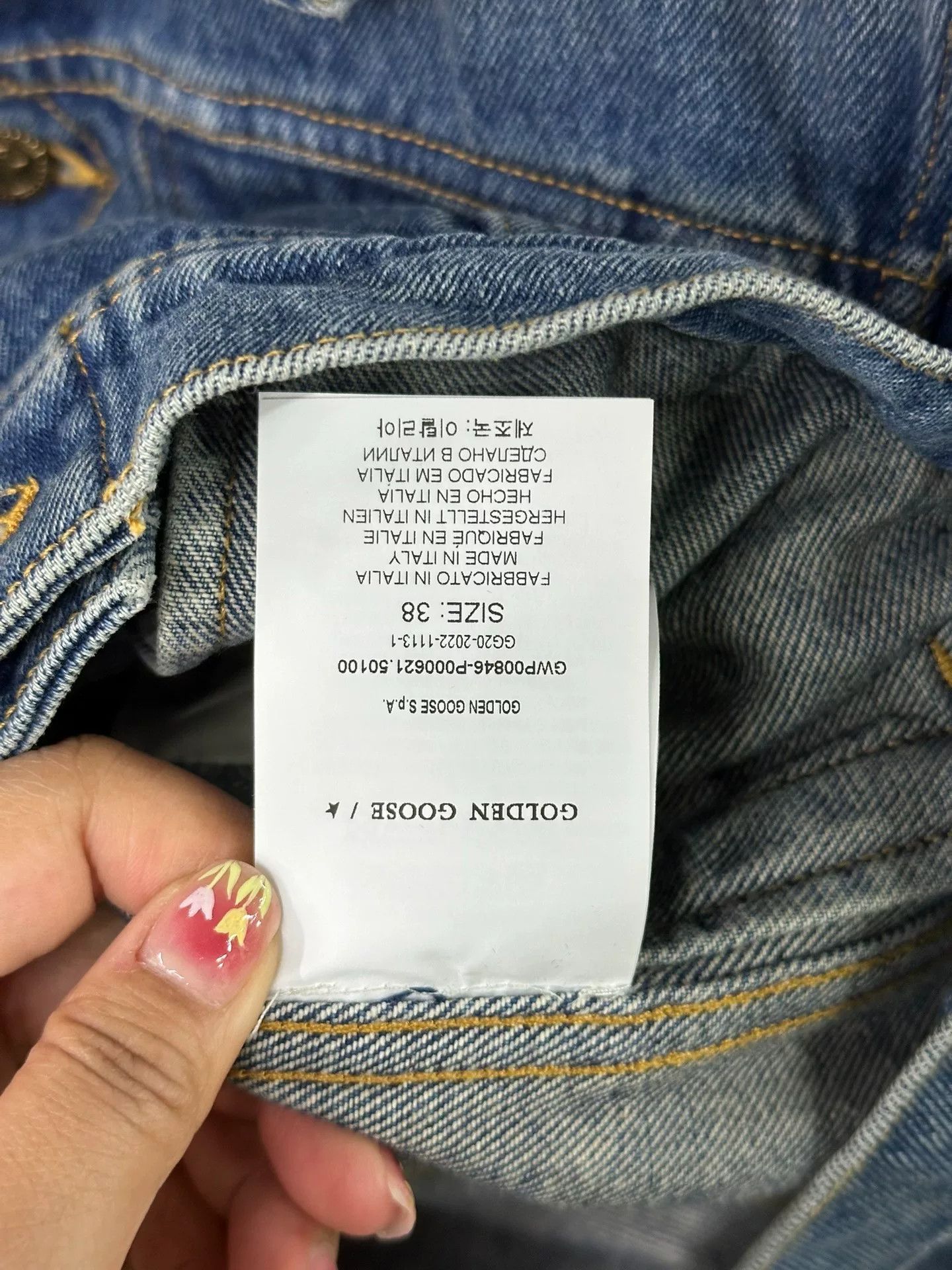 Golden Goose Golden Goose Blue Embroidered Denim Jacket Size US S / EU 44-46 / 1 - 7 Thumbnail