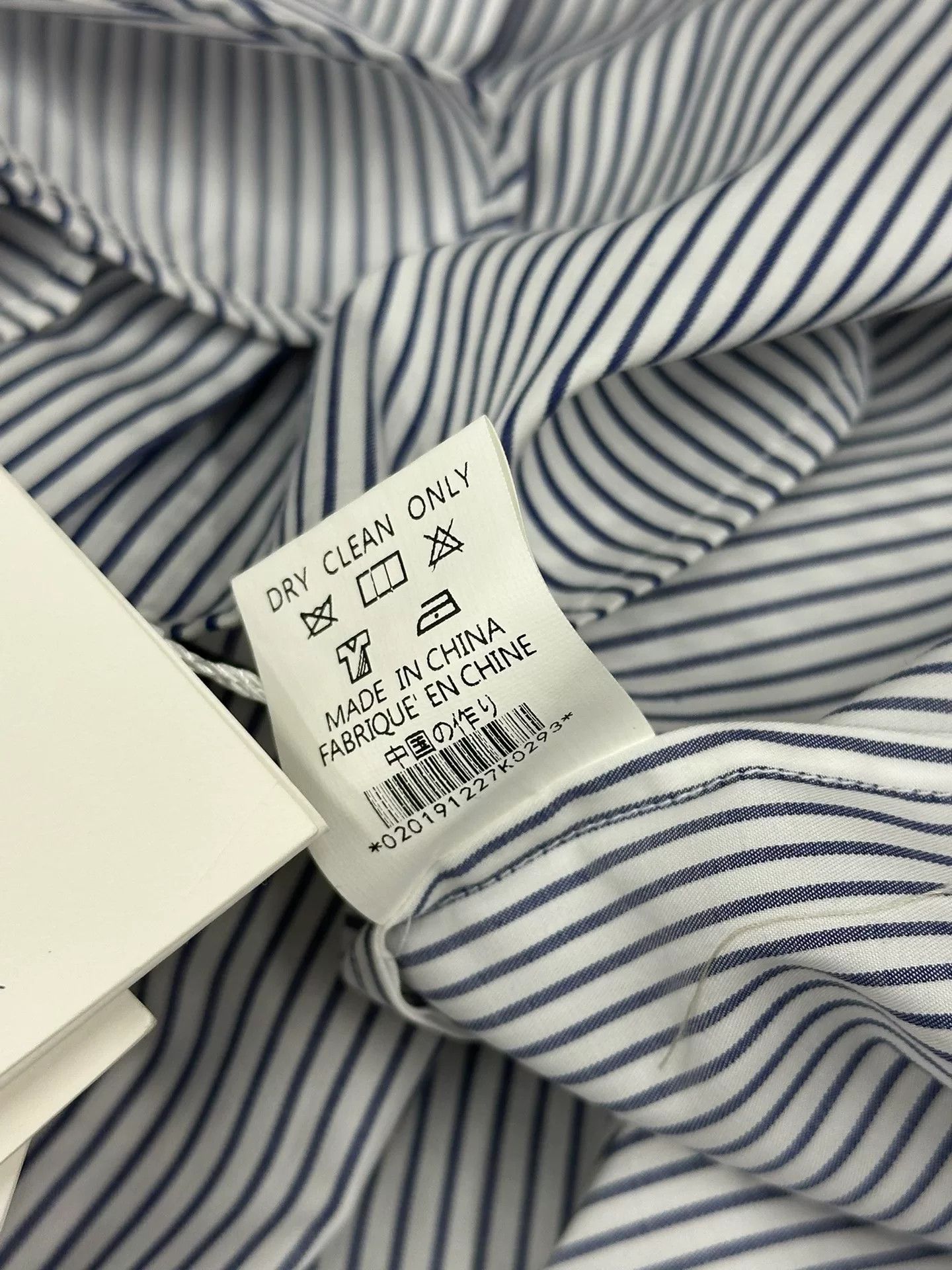 Amanda Uprichard Amandax Blue Striped Long Sleeve Shirt Size US M / EU 48-50 / 2 - 6 Thumbnail