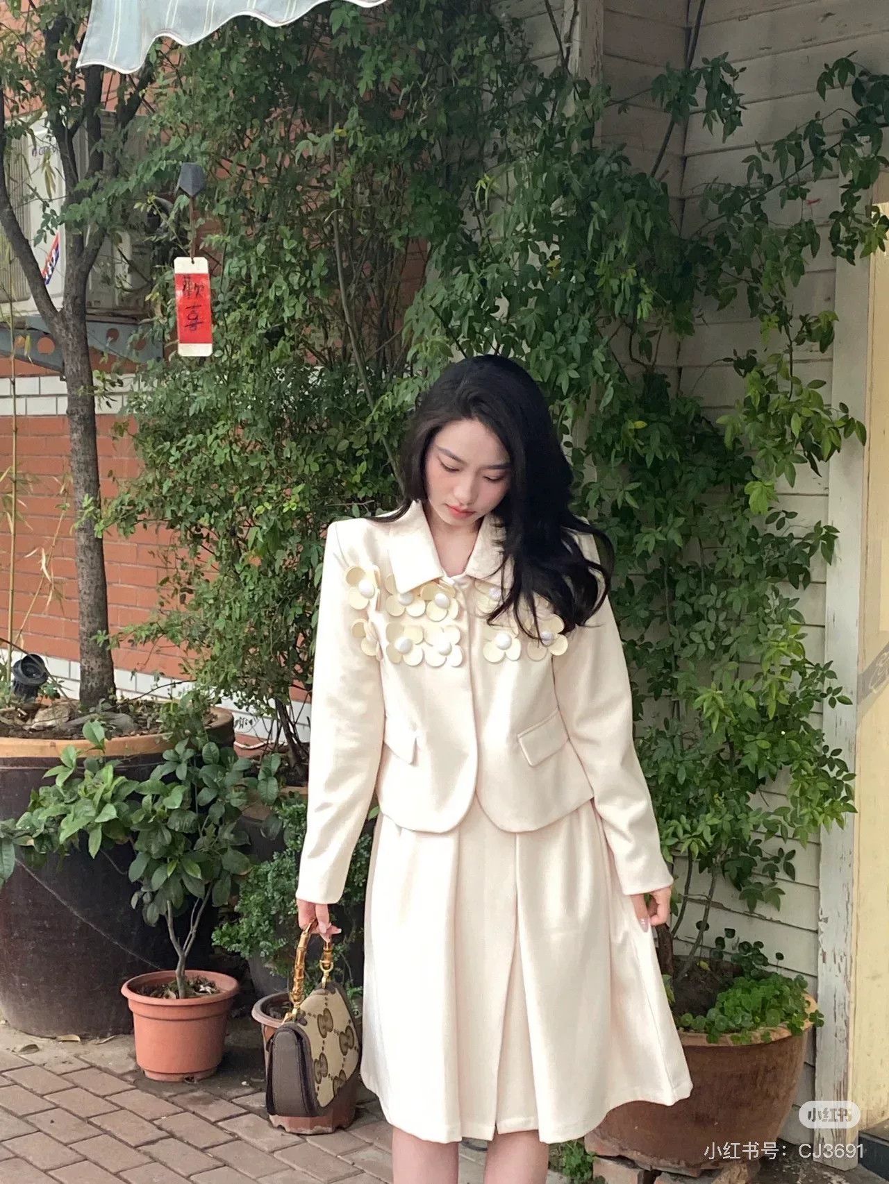 DEN IM by SIKI IM Shushu/tong Yellow Flower Blazer Size M / US 6-8 / IT 42-44 - 9 Thumbnail