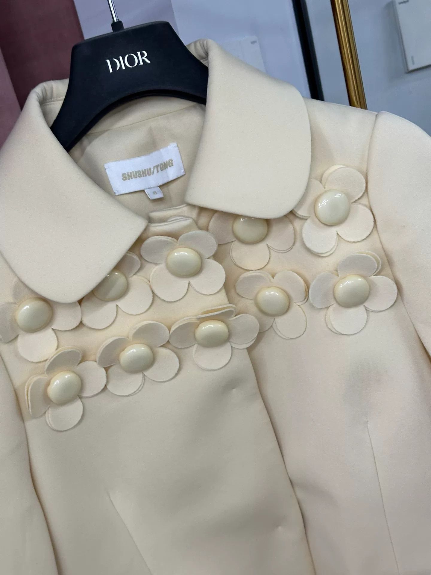 DEN IM by SIKI IM Shushu/tong Yellow Flower Blazer Size M / US 6-8 / IT 42-44 - 2 Thumbnail