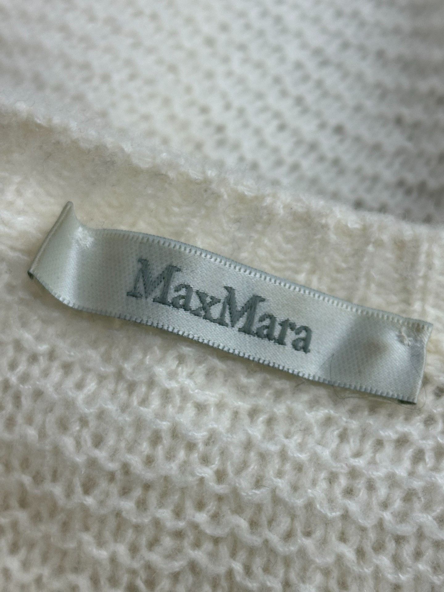 Max Mara Max Mara White Cashmere Long-Sleeve Sweater Size S / US 4 / IT 40 - 3 Thumbnail