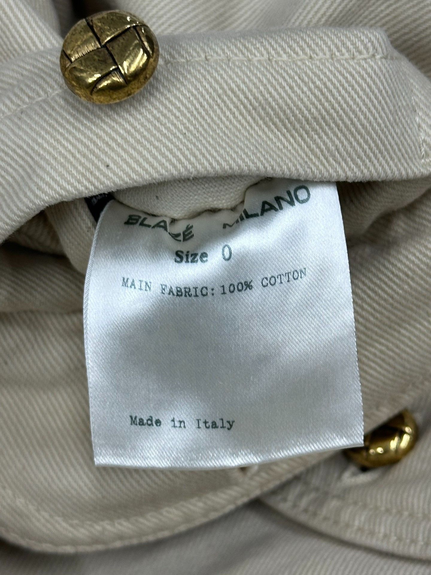 Blaze Blaze Milano Gold Button Denim Jacket Size XS / US 0-2 / IT 36-38 - 6 Thumbnail