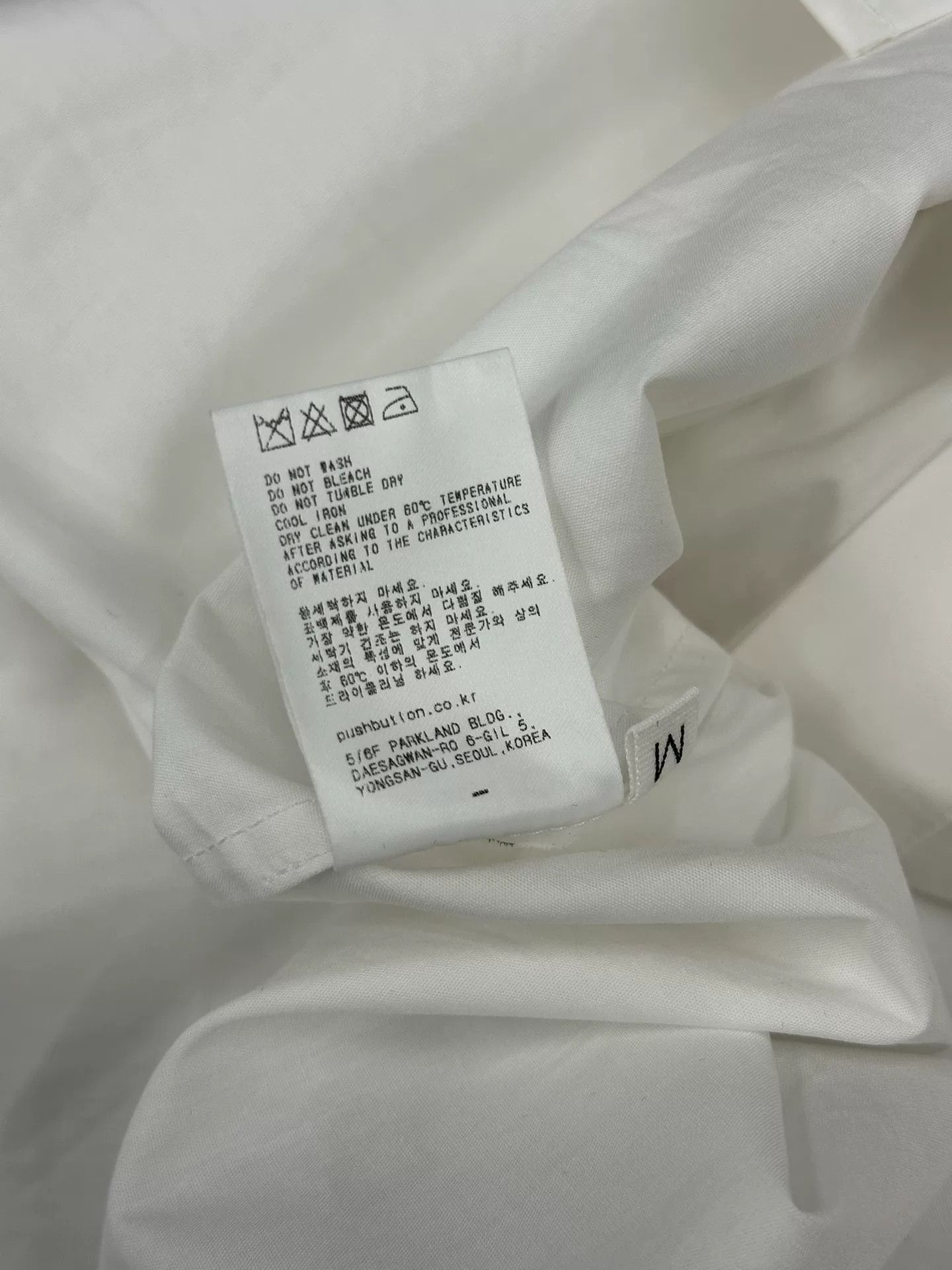 pushBUTTON Pushbutton White Asymmetric Long Sleeve Shirt Size M / US 6-8 / IT 42-44 - 6 Thumbnail
