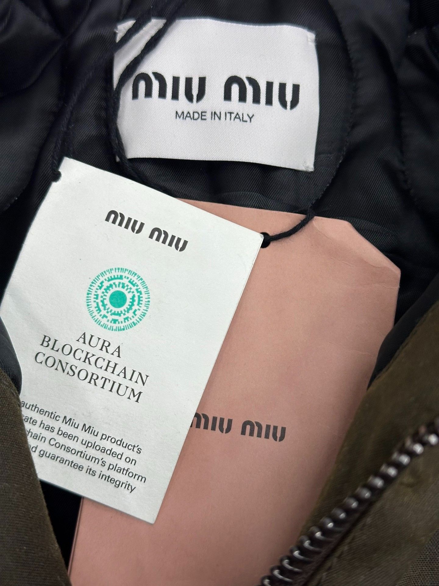 Miu Miu Miumiu Green Leather Collar Coat Size S / US 4 / IT 40 - 4 Thumbnail