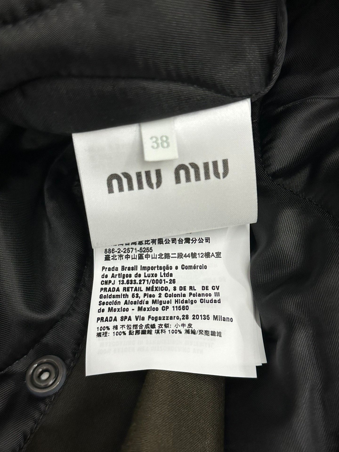 Miu Miu Miumiu Green Leather Collar Coat Size S / US 4 / IT 40 - 5 Thumbnail