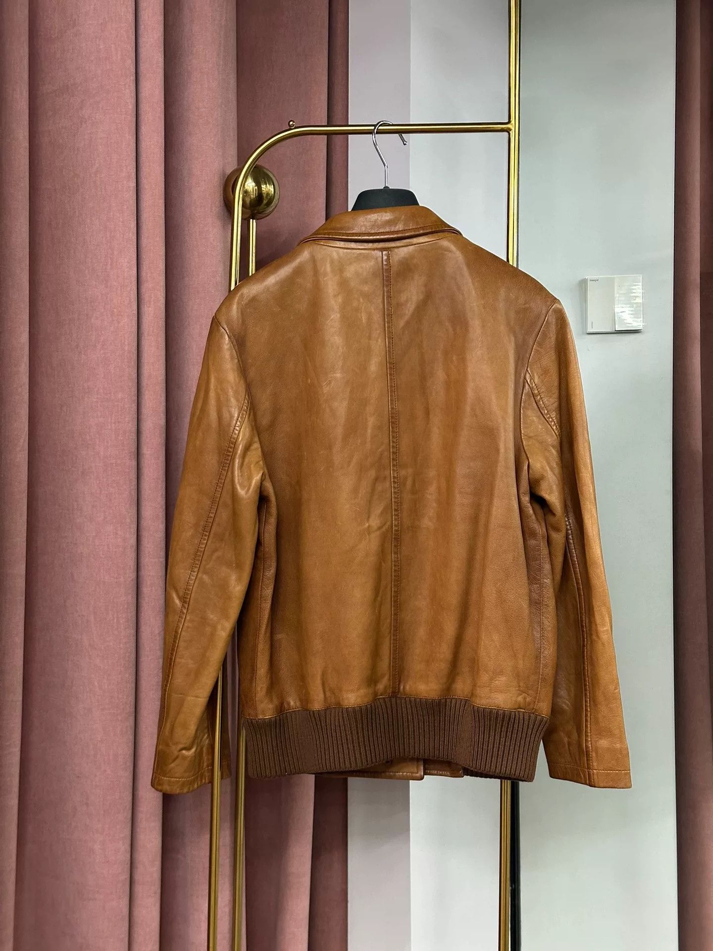 Prada Prada Brown Sheepskin Leather Jacket Size US XXS / EU 40 - 3 Thumbnail