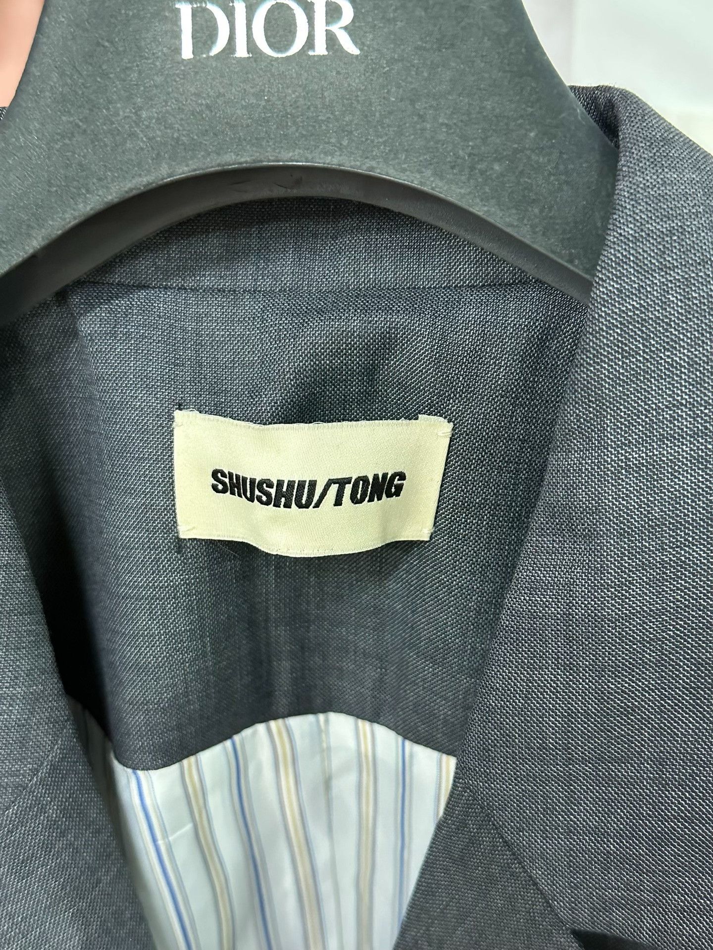 DEN IM by SIKI IM Shushu/Tong Gray Lapel Blazer Size XS / US 0-2 / IT 36-38 - 2 Thumbnail