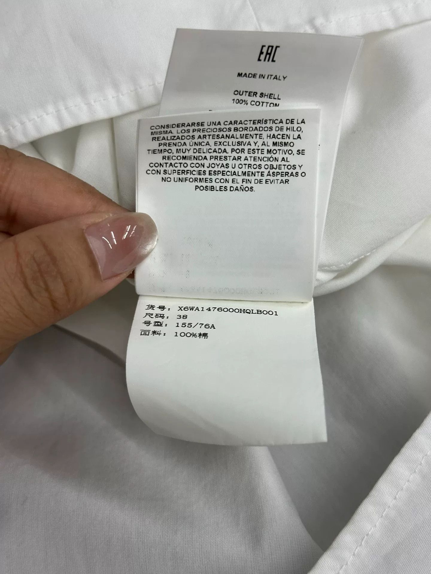 Tod's Tod's White V-Neck Top Size S / US 4 / IT 40 - 5 Thumbnail