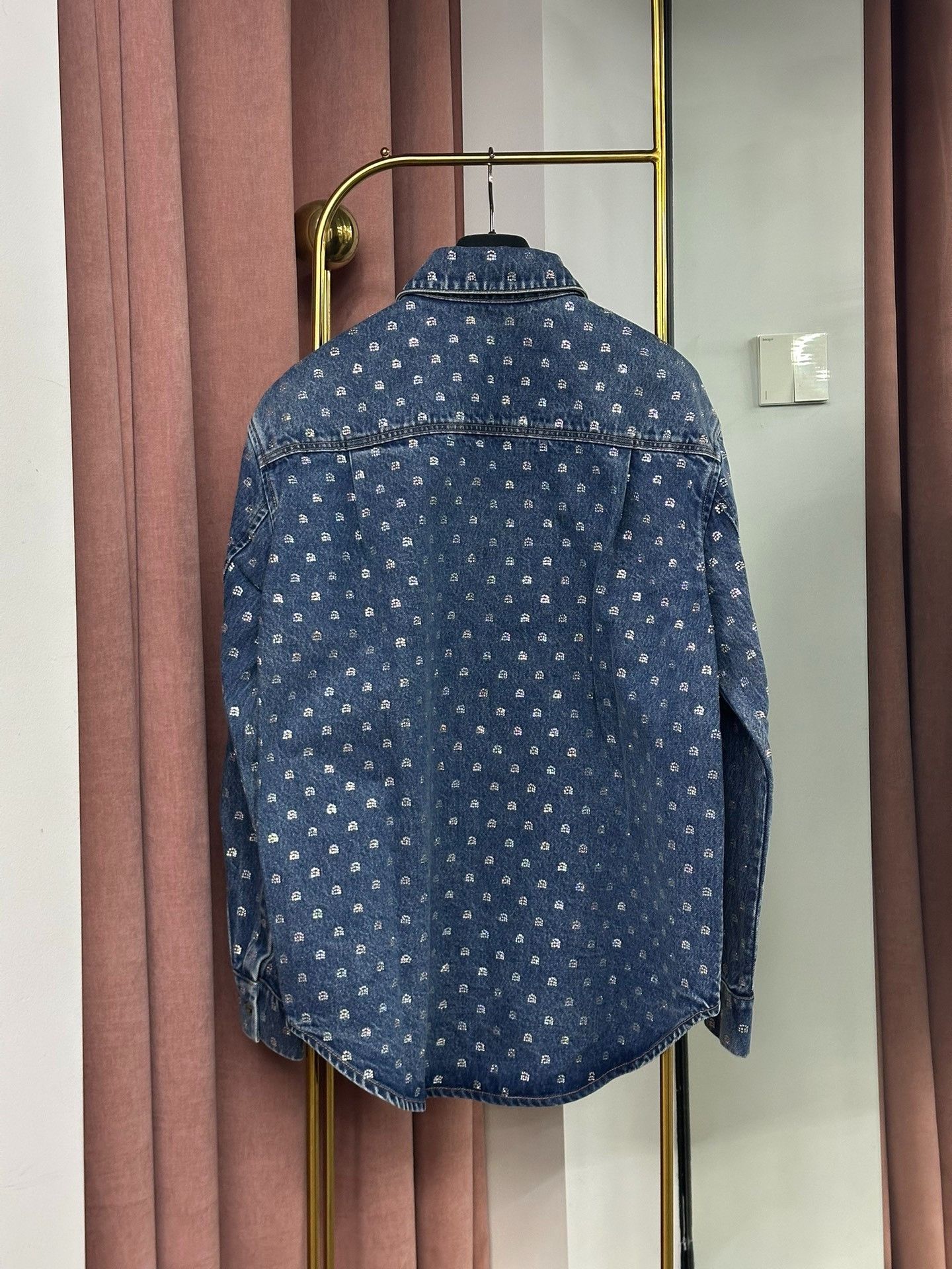 Alexander Wang Alexander Wang Blue Logo Shirt Jacket Size XS / US 0-2 / IT 36-38 - 4 Thumbnail