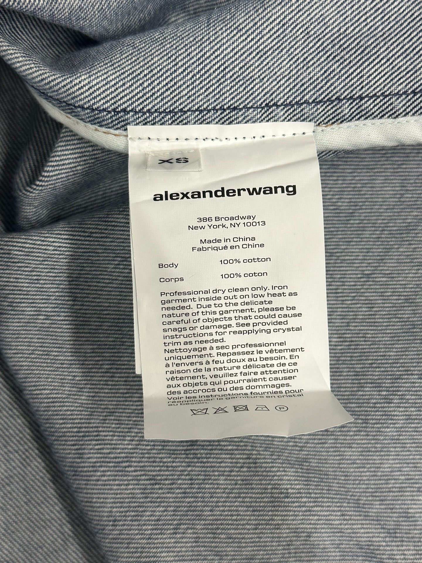 Alexander Wang Alexander Wang Blue Logo Shirt Jacket Size XS / US 0-2 / IT 36-38 - 6 Thumbnail