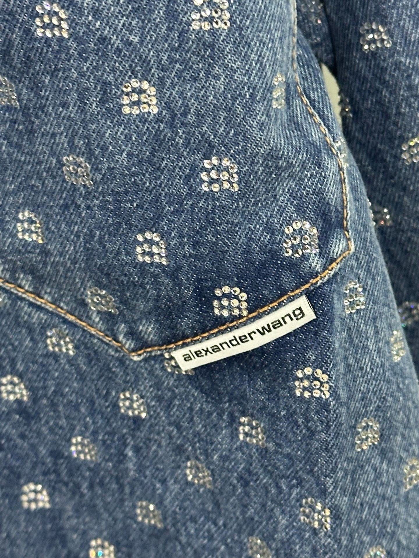 Alexander Wang Alexander Wang Blue Logo Shirt Jacket Size XS / US 0-2 / IT 36-38 - 3 Thumbnail
