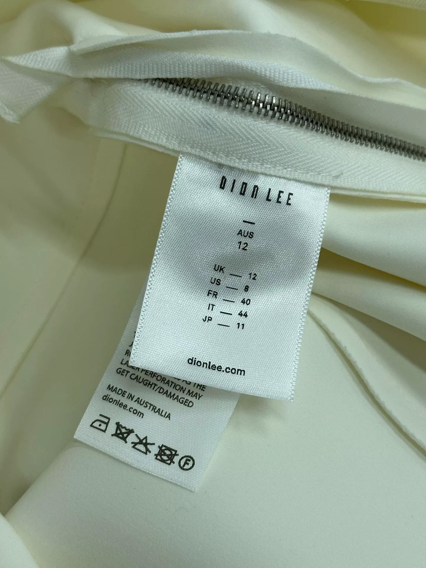 Dion Lee Dionlee White Fringe Skirt Size 40" / US 18 - 5 Thumbnail