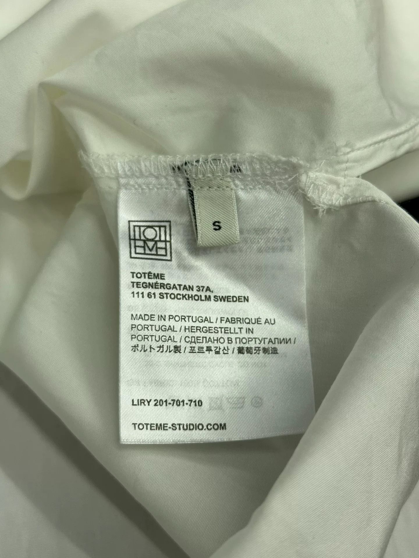 Toteme Toteme White Shirt Top Size S / US 4 / IT 40 - 4 Thumbnail
