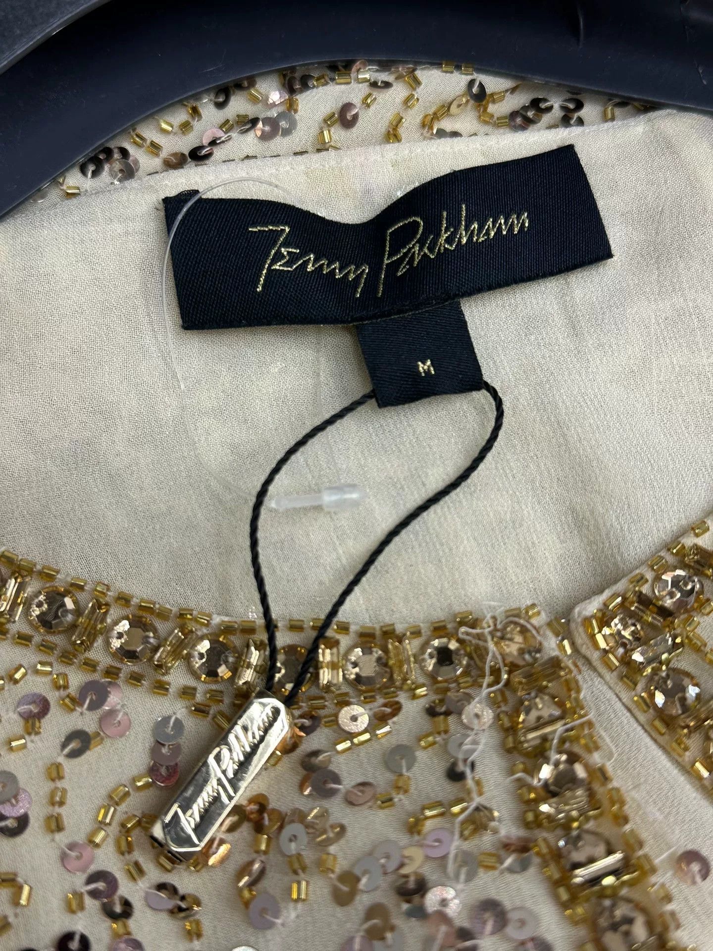 Jenny Packham Jenny Packham Yellow Sequin Cardigan Size M / US 6-8 / IT 42-44 - 5 Thumbnail