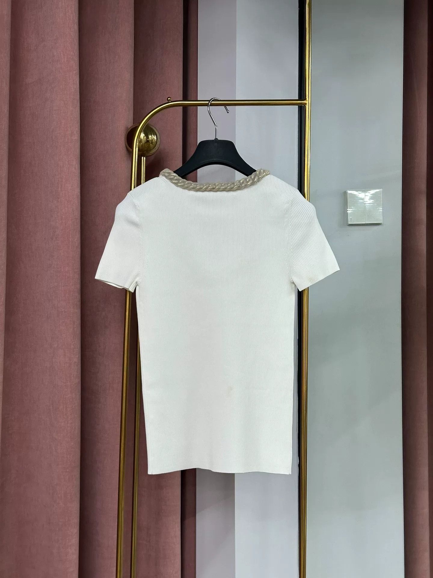 Alexander Wang Alexander Wang White Gold Chain Knit Top Size S / US 4 / IT 40 - 3 Thumbnail