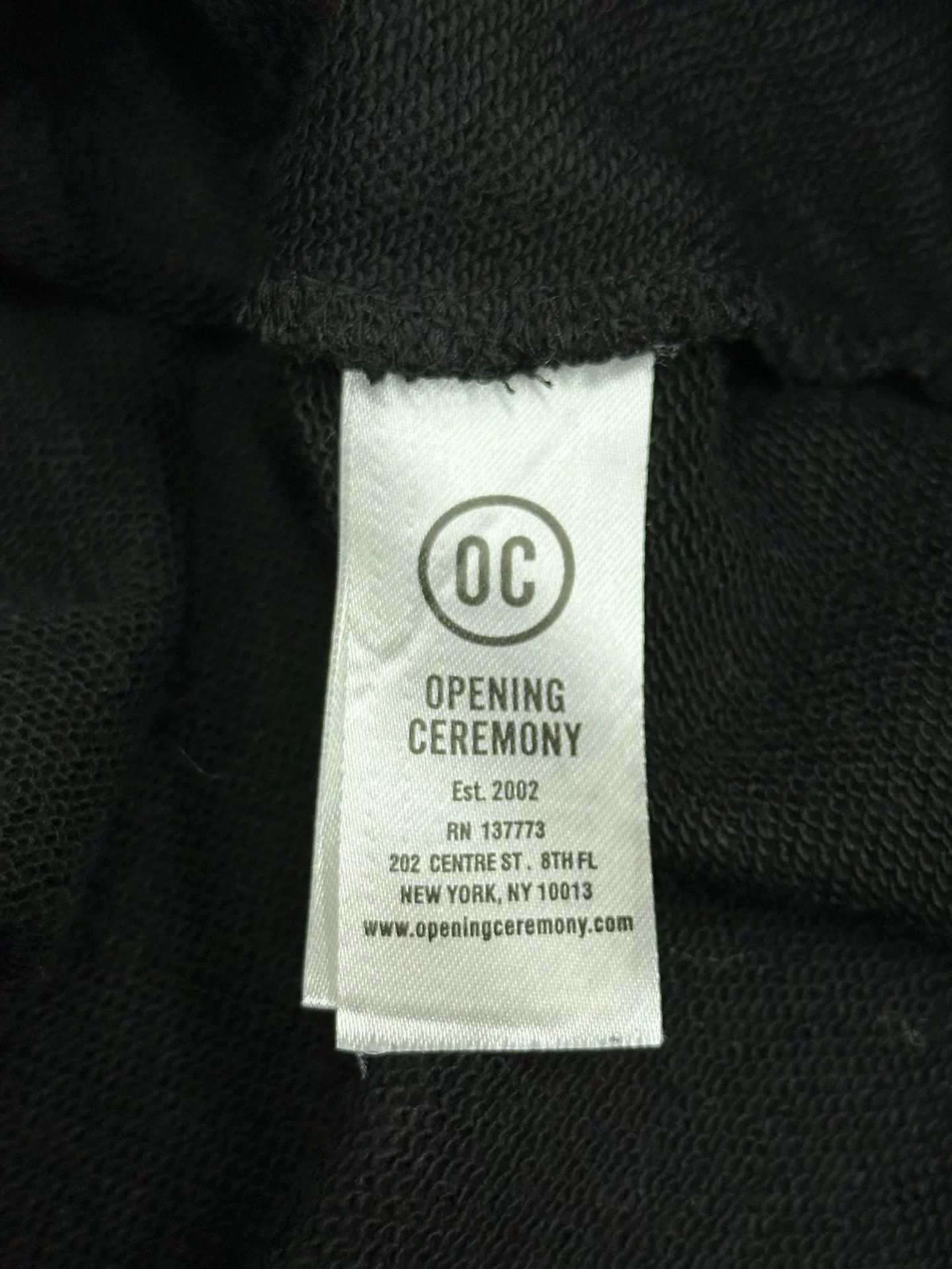 Opening Ceremony Opening Ceremony Black Letter Long-Sleeve Sweatshirt Size XS / US 0-2 / IT 36-38 - 4 Thumbnail