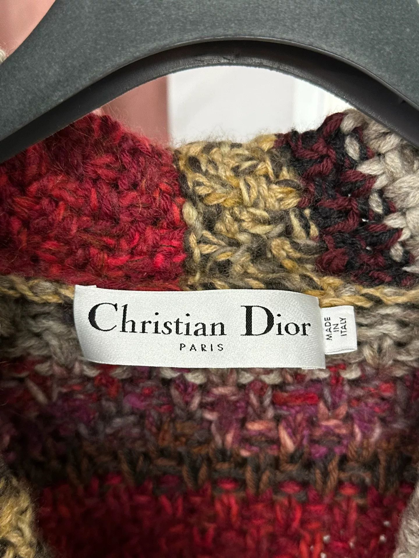 Dior Dior Colored Wool Knit Coat with Belt Size XXS / US 00 / IT 34 - 4 Thumbnail