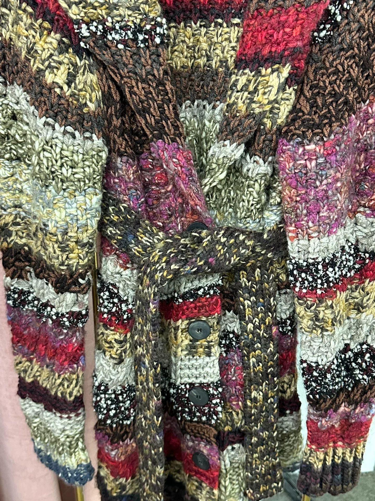 Dior Dior Colored Wool Knit Coat with Belt Size XXS / US 00 / IT 34 - 2 Thumbnail