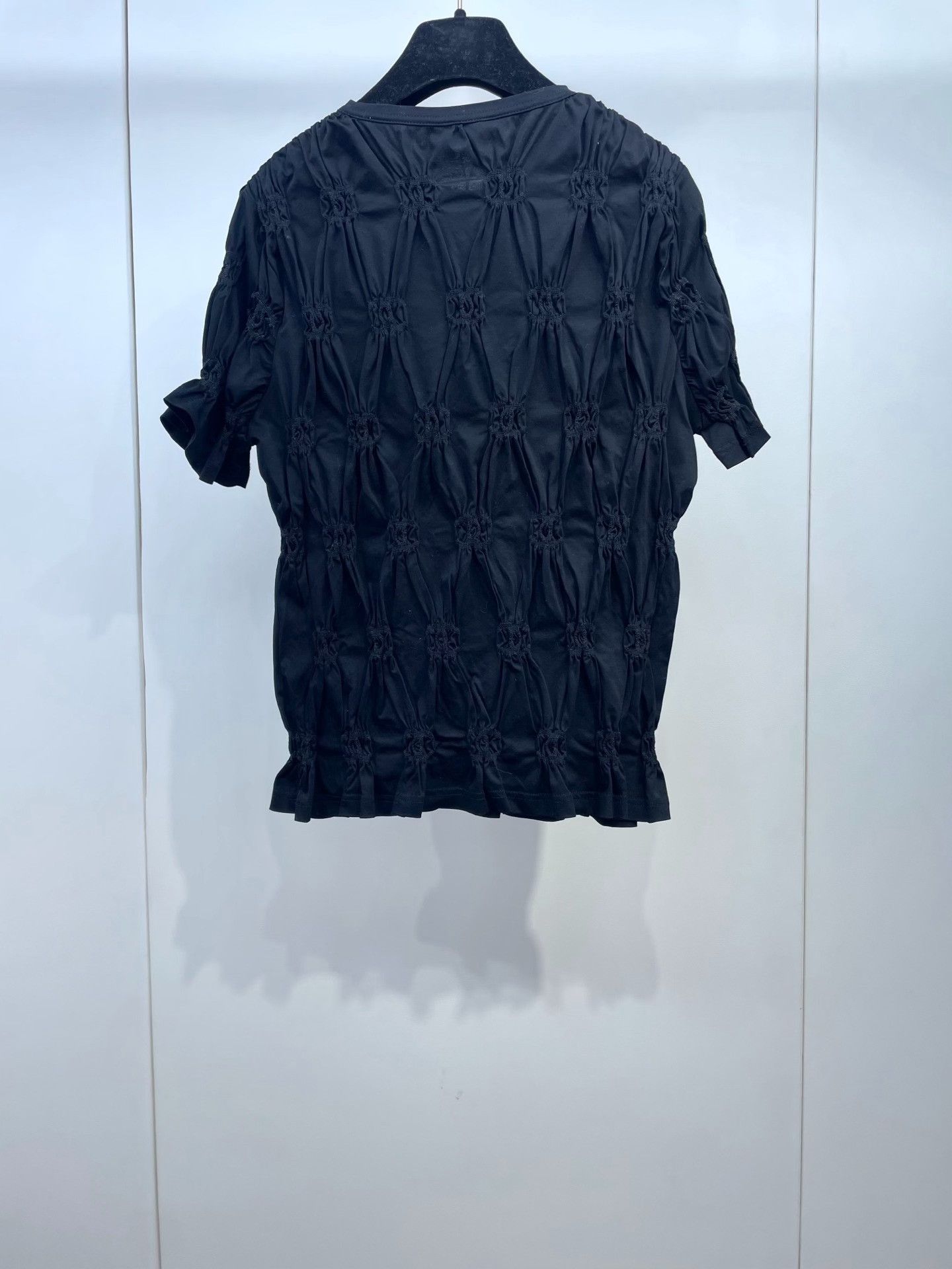 Chanel Chanel Black Pleated Double C Short Sleeve Size S / US 4 / IT 40 - 2 Thumbnail