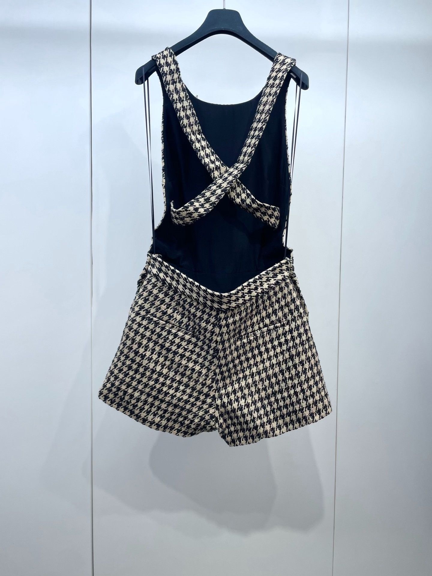 Dior Dior Vintage Houndstooth Backless Playsuit Size 36" / US 14 / IT 50 - 2 Thumbnail