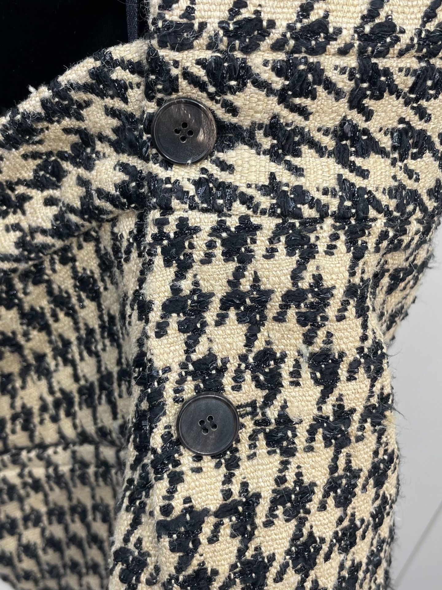 Dior Dior Vintage Houndstooth Backless Playsuit Size 36" / US 14 / IT 50 - 3 Thumbnail