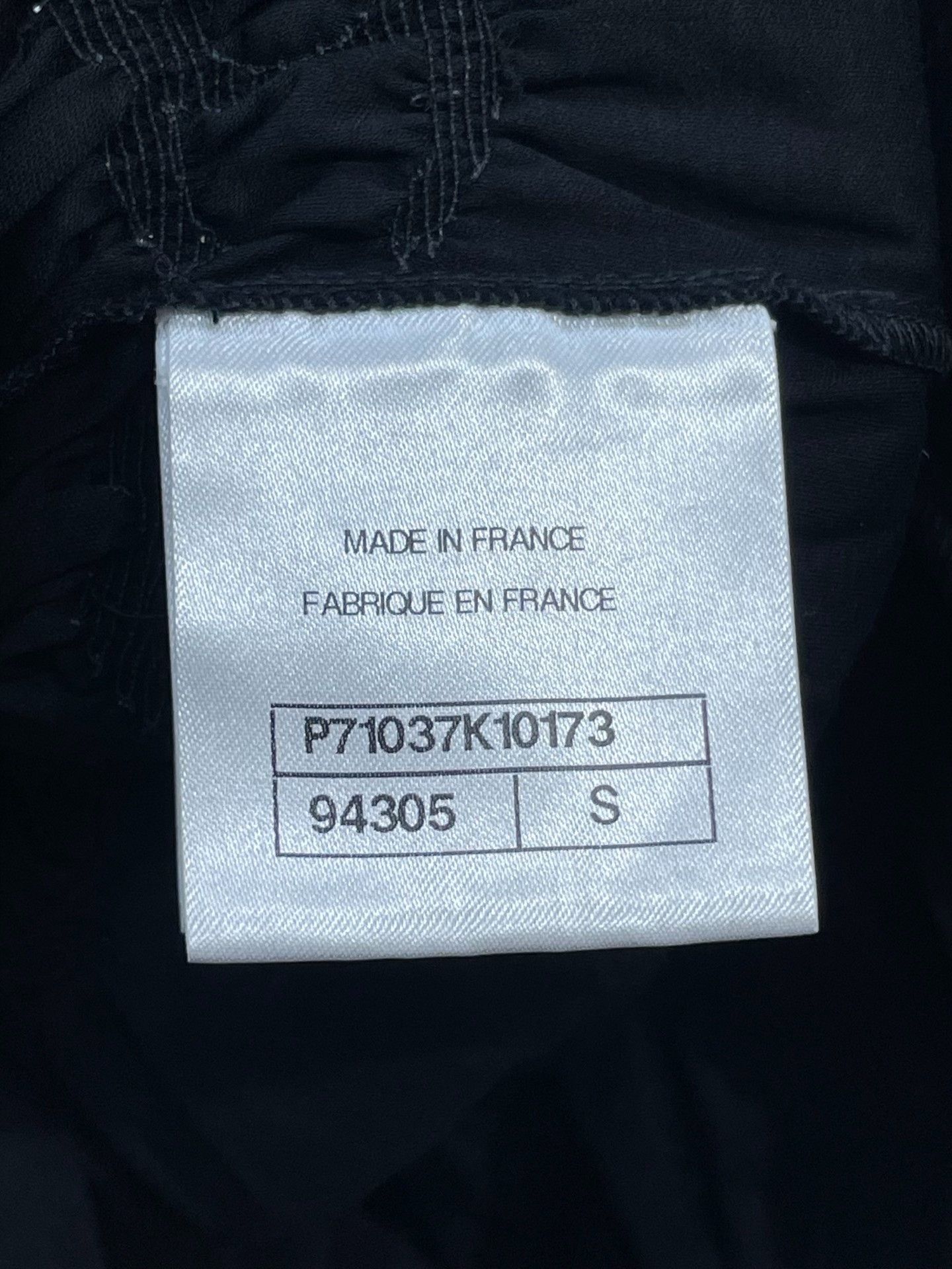 Chanel Chanel Black Pleated Double C Short Sleeve Size S / US 4 / IT 40 - 7 Thumbnail