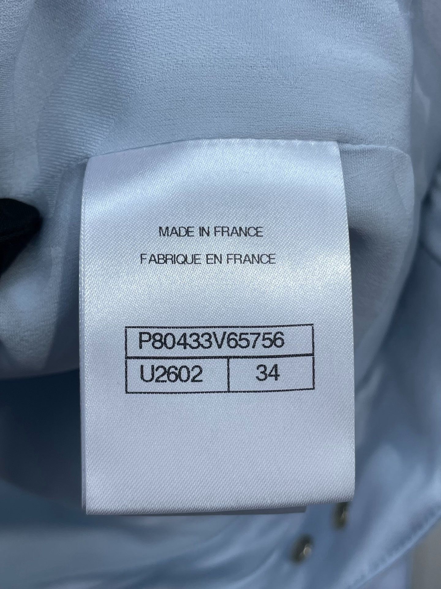 Chanel Chanel 25B Ice Blue Ruffled Silk Jacket Size XXS / US 00 / IT 34 - 9 Thumbnail