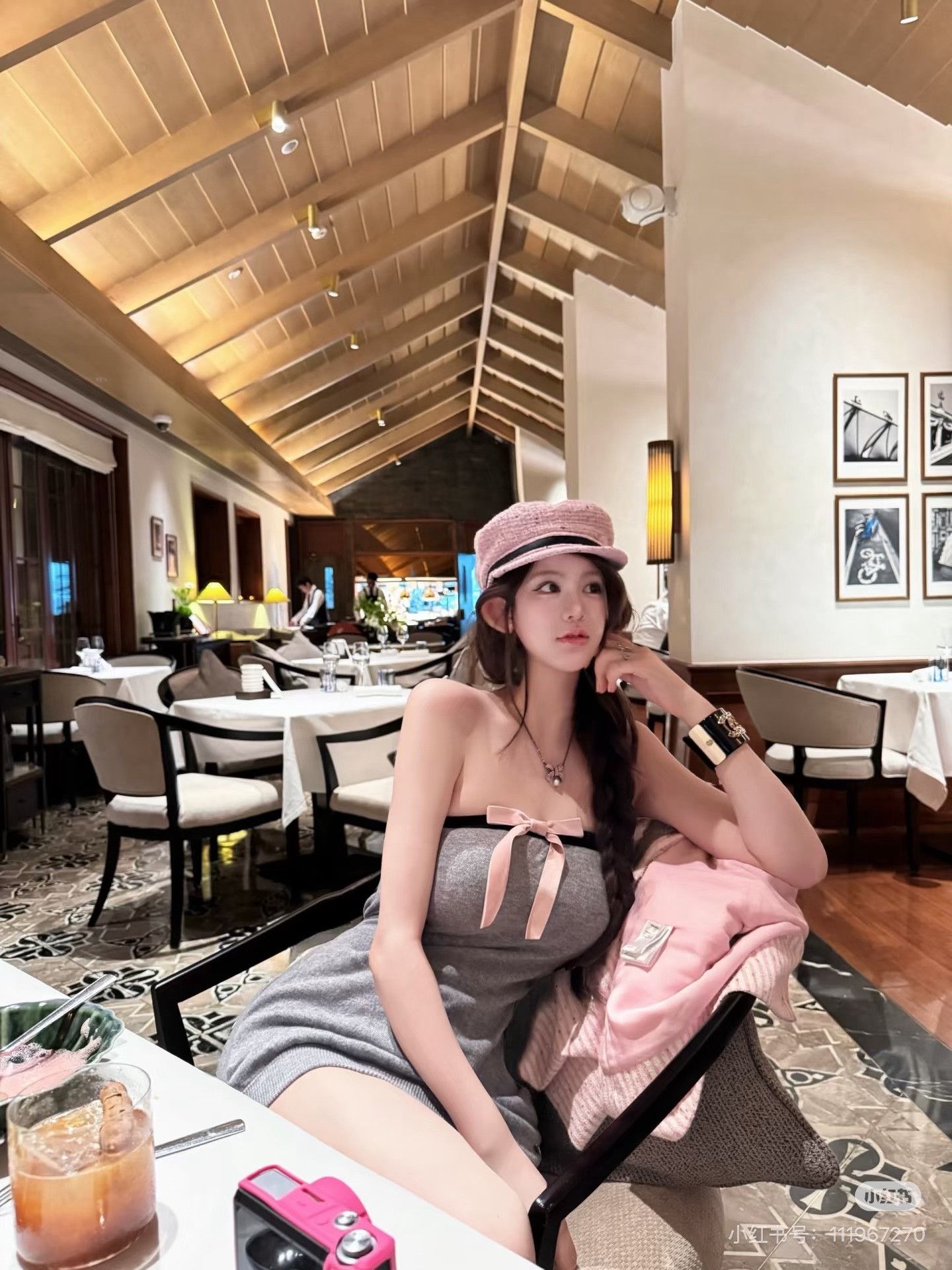 Chanel Chanel 25K Pink Hat Size ONE SIZE - 7 Thumbnail