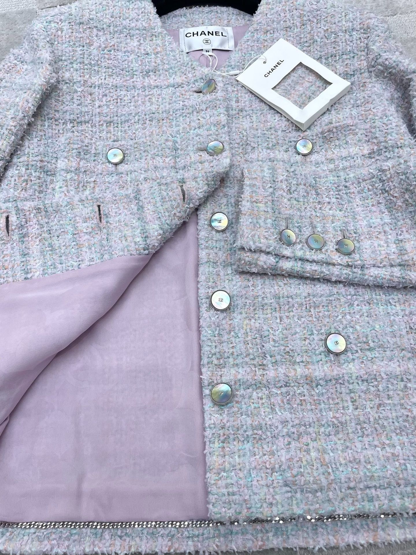 Chanel Chanel 25P Iridescent Tweed Jacket Size XS / US 0-2 / IT 36-38 - 2 Thumbnail