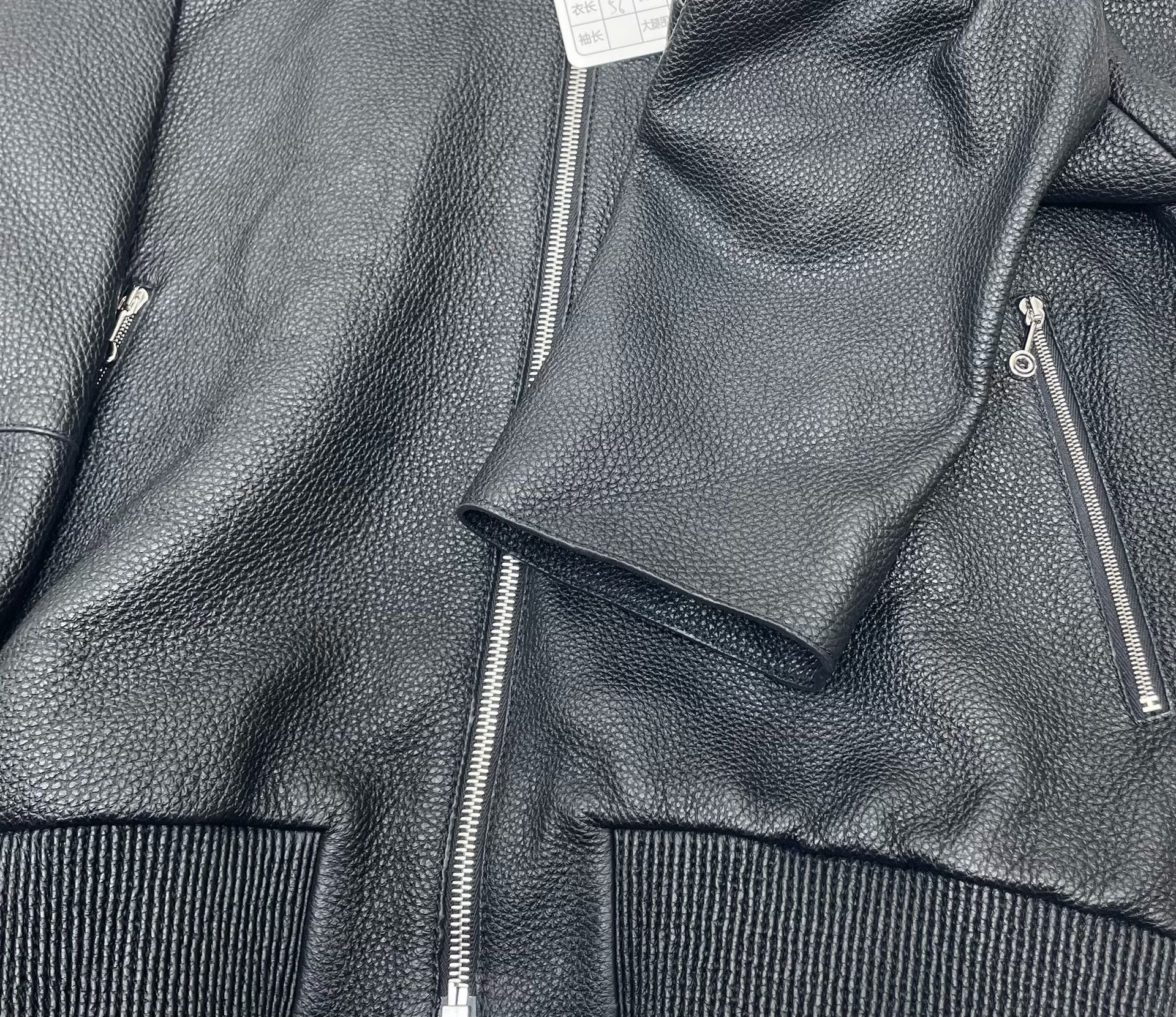 Hermes Hermès Black Leather Lapel Zip Jacket Size S / US 4 / IT 40 - 4 Thumbnail