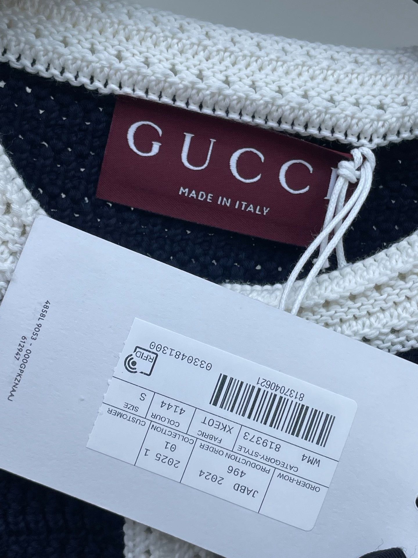 Gucci Gucci Navy Knit Short-Sleeve Cardigan Size S / US 4 / IT 40 - 6 Thumbnail