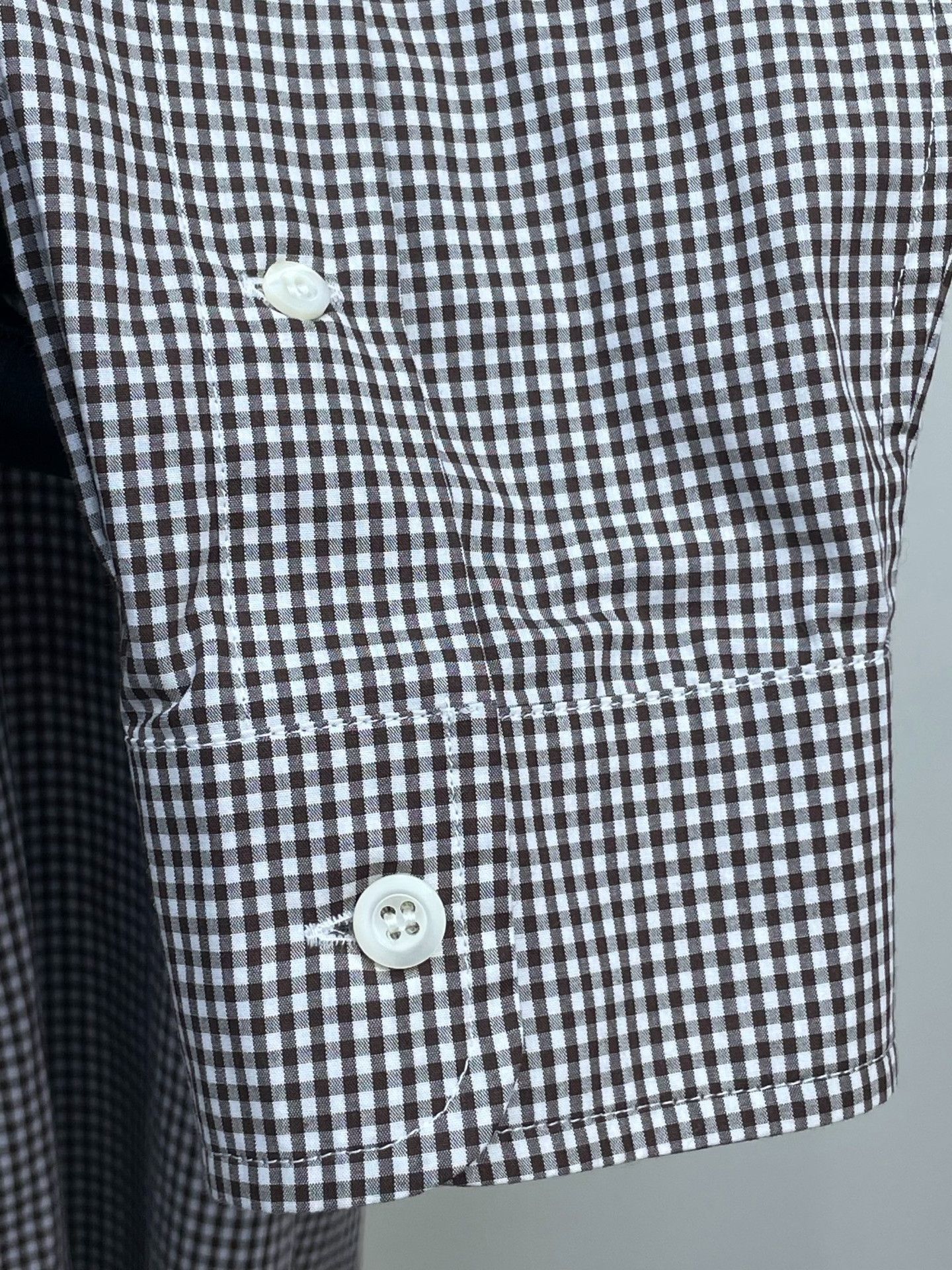 Miu Miu Miu Miu Plaid Embroidered Letter Shirt Size S / US 4 / IT 40 - 4 Thumbnail