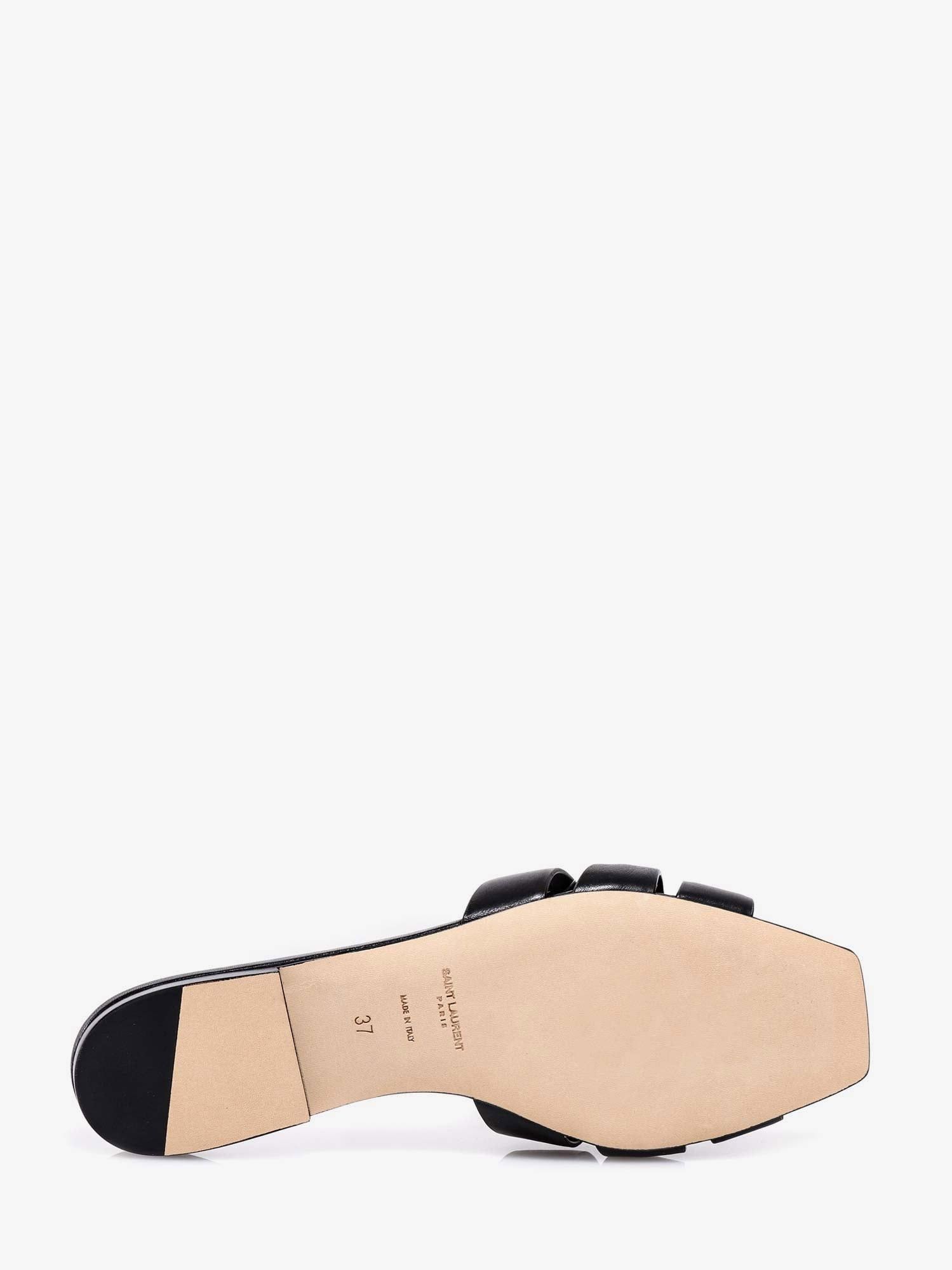 Saint Laurent Paris Tribute 05 Leather Nu Pieds Flat Sandals Size US 6.5 / IT 36.5 - 4 Thumbnail