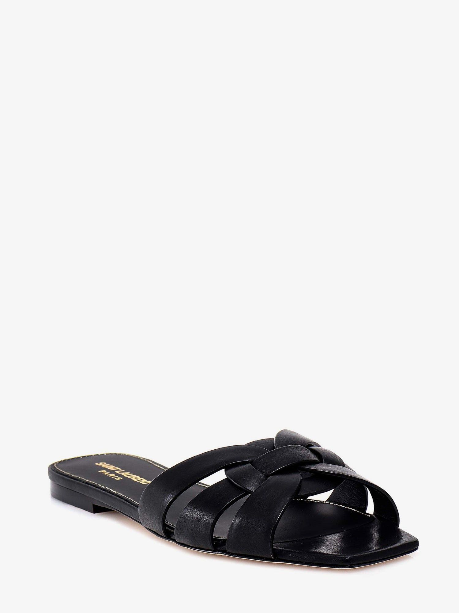Saint Laurent Paris Tribute 05 Leather Nu Pieds Flat Sandals Size US 6.5 / IT 36.5 - 2 Thumbnail