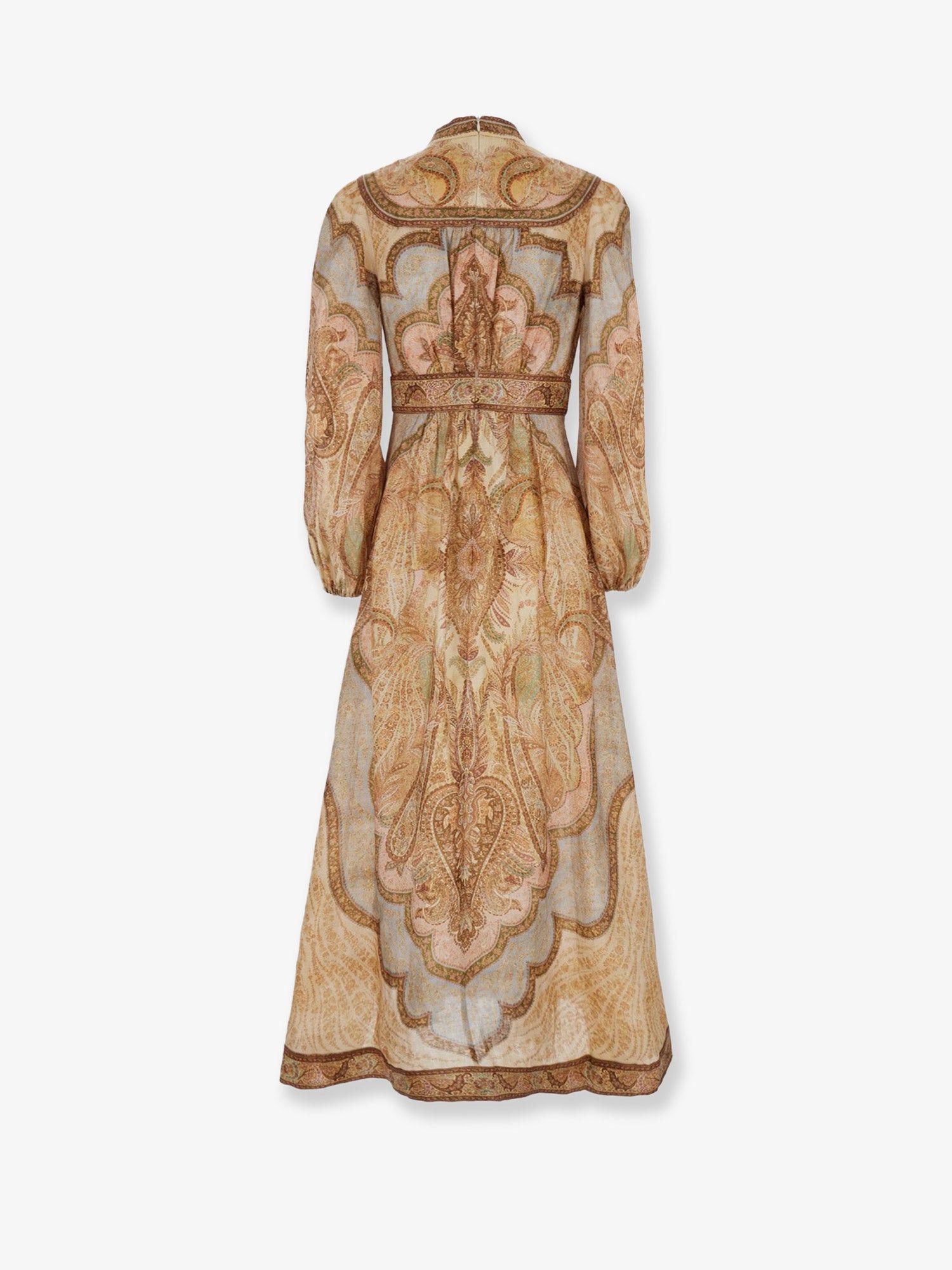 Zimmermann Wanderlust Multicolor Linen Dress Size XS / US 0-2 / IT 36-38 - 2 Thumbnail