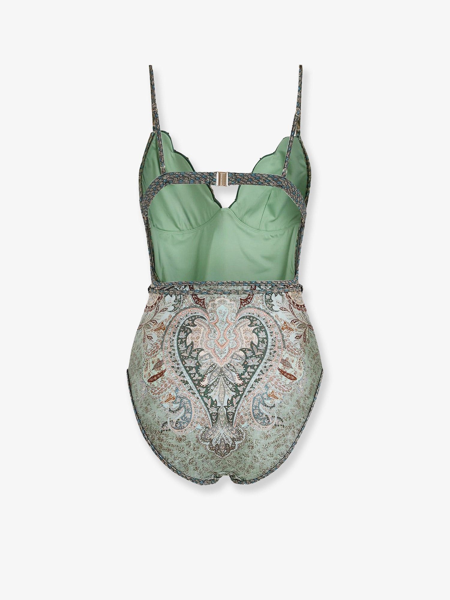 Zimmermann Wanderlust Scallop One-Piece Swimsuit Size M / US 6-8 / IT 42-44 - 2 Thumbnail