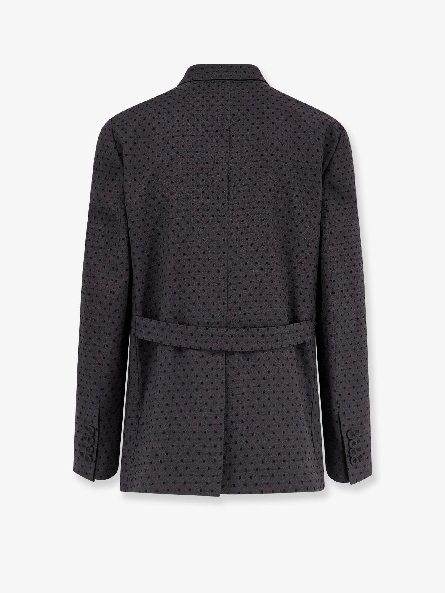 Dior Polka-Dots Virgin Wool And Alpaca Jacquard Blazer Size US S / EU 44-46 / 1 - 2 Thumbnail