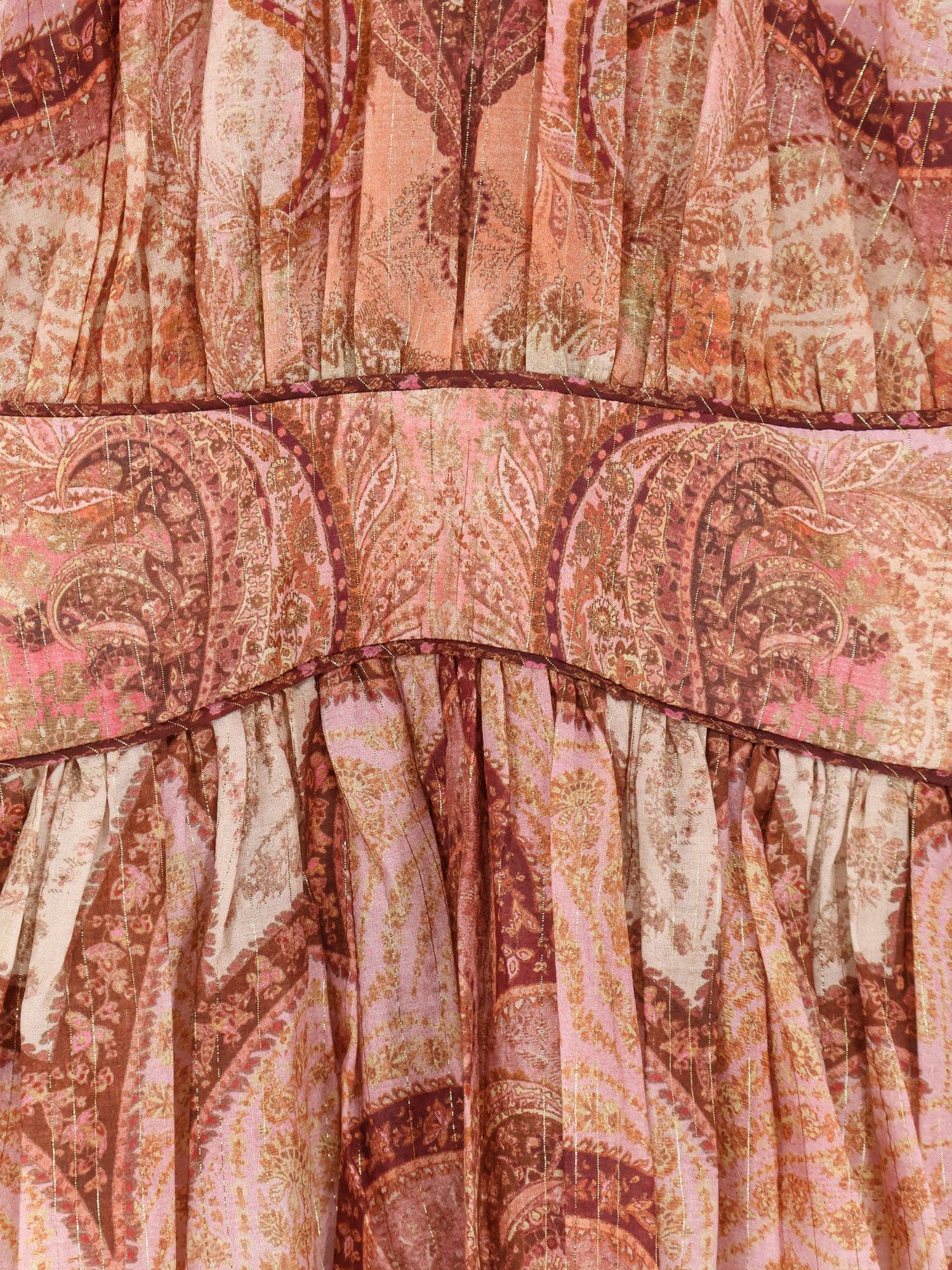 Zimmermann Cotton And Silk Blend Wanderlust Long Dress Size S / US 4 / IT 40 - 3 Thumbnail